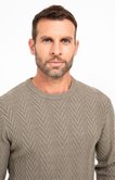 Pull col rond Torsade