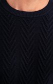 Pull col rond Torsade