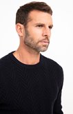 Pull col rond Torsade
