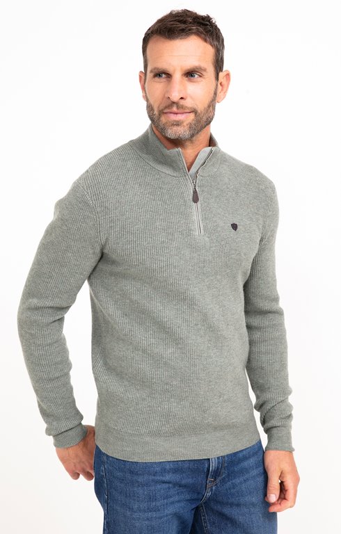 Pull col montant uni Côte