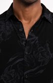 Chemise regular à motif floral