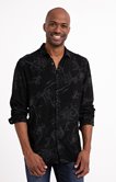 Chemise regular à motif floral