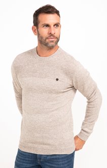 Pull col rond uni Wooly