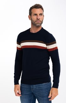 Pull col rond rayé Loft