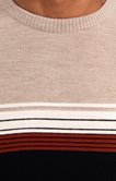 Pull col rond rayé Rizeray