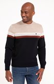 Pull col rond rayé Rizeray