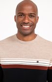 Pull col rond rayé Rizeray