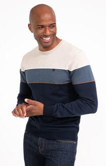 Pull col rond rayé Mocky