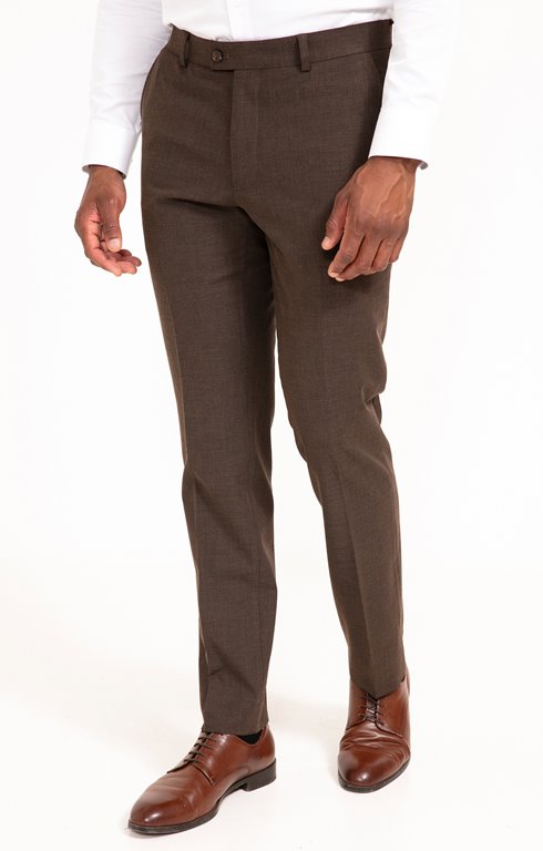 Pantalon costume coupe ajustée Castagno