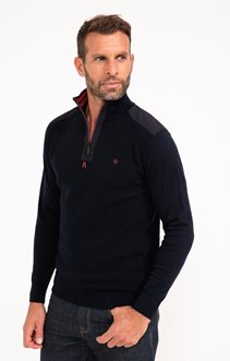 Pull col montant uni tuck