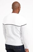 Pull col rond rayé jacquard Frise