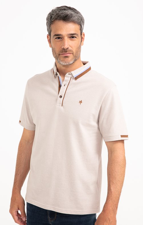 Polo manches courtes Shiny Stripe