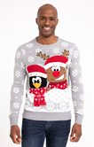Pull Noël renne et pingouin