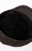 Casquette plate en polyester et laine 