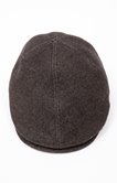 Casquette plate en polyester et laine 