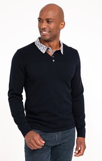 Pull col tunisien Floral