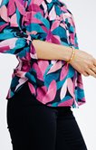 Chemise imprimé feuillage 