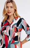 Chemise imprimé abstrait 