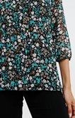 Tunique plissée imprimé fleuri