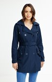 Trench à capuche amovible  