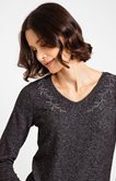Tee-shirt hiver col strass