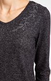 Tee-shirt hiver col strass