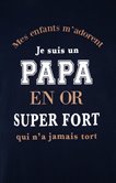Tee-shirt Papa en or super fort