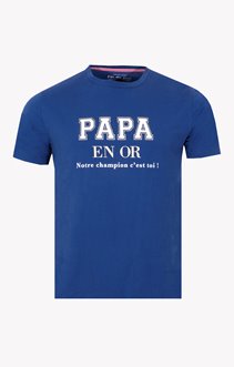 Tee-shirt Papa en or