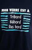 Tee-shirt verre à ras bord