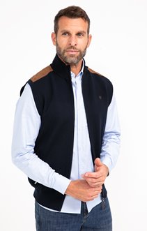 Gilet uni sans manches Sued