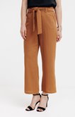 Pantalon large ceinture nouée