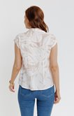 Chemisette  imprimée en coton plumetis