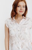 Chemisette  imprimée en coton plumetis