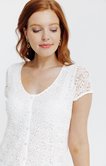 Tee-shirt crochet devant dos uni