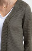 Cardigan bord à bord