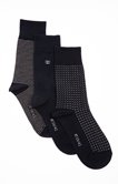 Lot de 3 paires de chaussettes trait fin