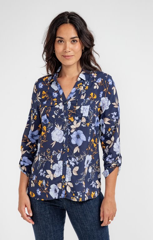 Chemise imprimé fleuri 