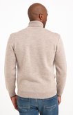 Pull beige col roulé