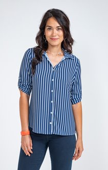 Chemise rayée boutonnée 