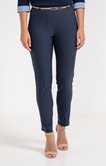 pantalon ville slim ceinture bijou
