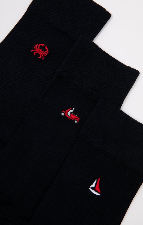 Lot 3 Paires Chaussettes Bambou Femme - Douces Respirantes Confort Quotidien - Blanc Noir