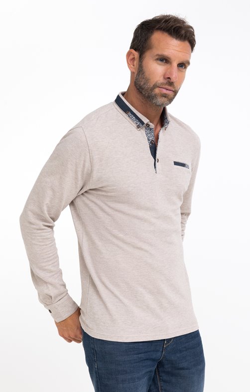 Polo manches longues Pois Romantic