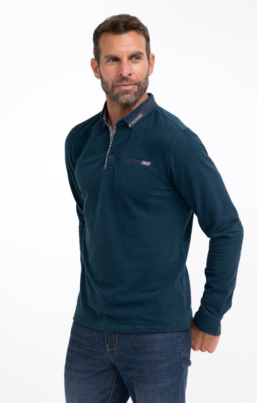Polo manches longues Pois Romantic