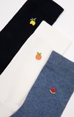 Lot de 3 paires de chaussettes fruits