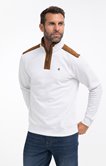 Polo manches longues col montant