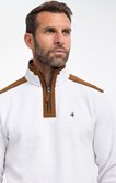 Polo manches longues col montant