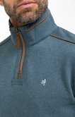 Polo manches longues col montant
