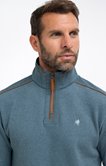 Polo manches longues col montant