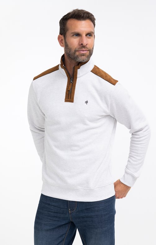 Polo manches longues col montant