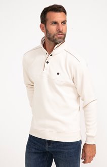 Polo manches longues col montant